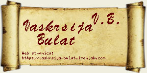 Vaskrsija Bulat vizit kartica